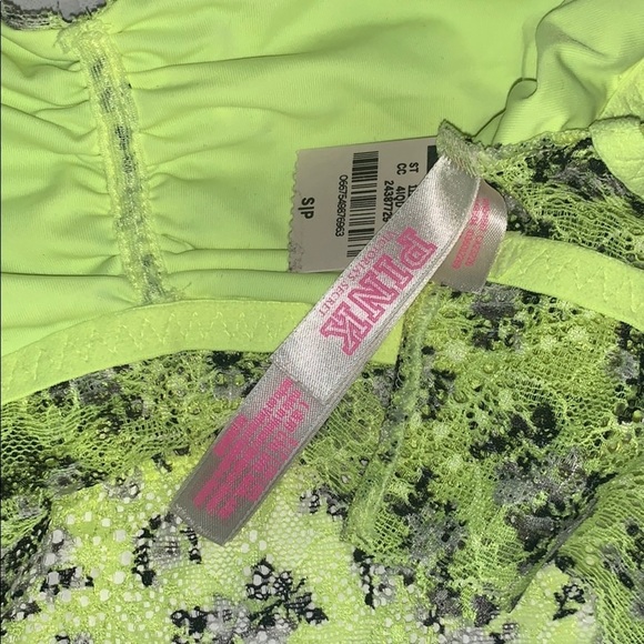 New VS Victoria’s Secret Pink Bright Floral Lace Bralette - Picture 5 of 13